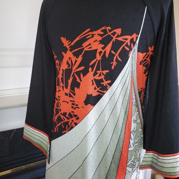 VINTAGE ASIAN INSPIRED MAXI DRESS - Picture 10 of 15